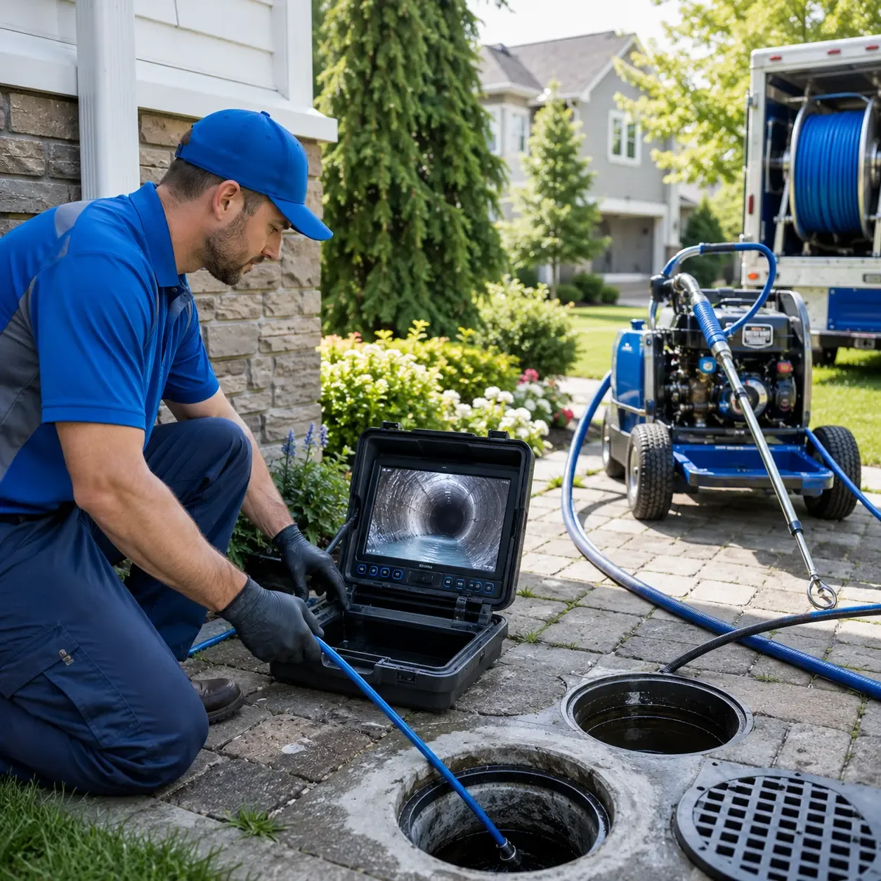 Outdoor drain cleaning professionals serving Whitehouse Station, NJ
