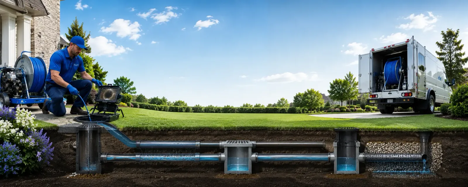 Outdoor drain cleaning information for Whitehouse Station, NJ